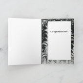 Mazal TovおよびSiman Tovのお祝いをカスタマイズ カード (内部)