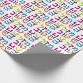 Mazal TovのמזלטובのヘブライMazel Tovのギフトの紙 ラッピングペーパー (角)