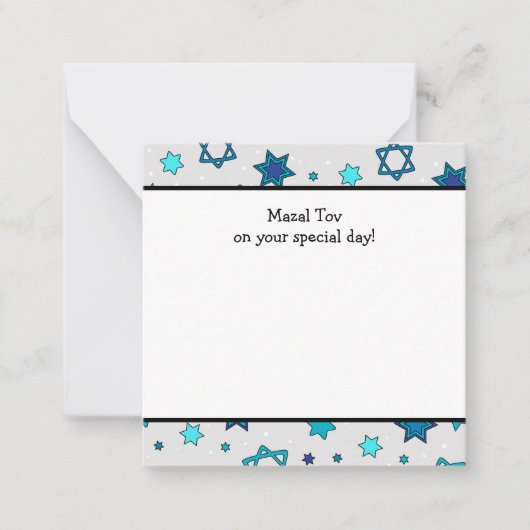 Mazal Tov on your Special Day – フラットノートカード ノートカード (正面)