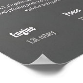 Mazda RX-7 FD Classic JDM Sports ポスター (角)