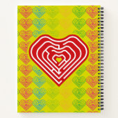 MAZE LOVE HEART BY MASANSER PIXELAT ノートブック (裏面)