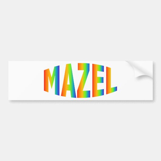 MAZEL バンパーステッカー (正面)