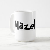 "Mazel Tov"の-マグ コーヒーマグカップ (正面左)