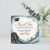 Mazel Tov on Your Graduation Card | Blue Agate (スタンド正面)