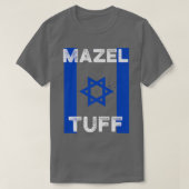 Mazel Tuff Strong Funny Jewish Work Out Gym Hanukk Tシャツ (デザイン正面)