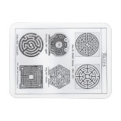 Mazes, c.1900 (版木、銅版、版画) (b/w写真) マグネット (横)