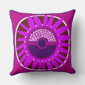 Mazipoodlesひまわりサンシャイン：マゼンタ クッション (裏面)