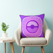 Mazipoodlesひまわり日差し：紫 クッション (椅子)