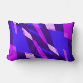 Mazipoodlesアブストラクション分析視点インジゴ明るい赤紫色 ランバークッション