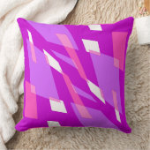 Mazipoodlesアブストラクション分析視点ピンク薄紫 クッション (ブランケット)