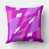 Mazipoodlesアブストラクション分析視点ピンク薄紫 クッション (裏面)