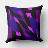 Mazipoodlesアブストラクション分析視点ブラックブルー クッション (裏面)