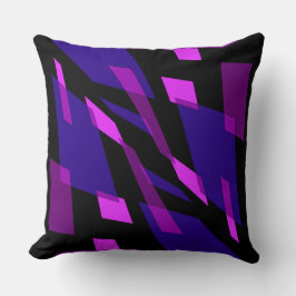 Mazipoodlesアブストラクション分析視点ブラックブルー クッション