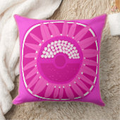 Mazipoodlesヒマワリの太陽の光：ピンク クッション (ブランケット)