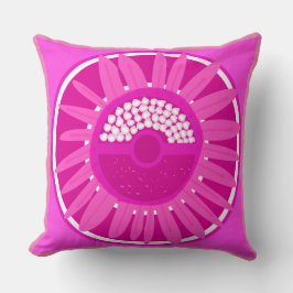 Mazipoodlesヒマワリの太陽の光：ピンク クッション