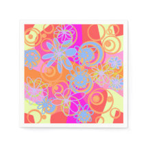 Mazipoodlesフローラバブル数々のピンクオレンジブルー