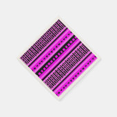 MAZIPOODLESリストライプのブド編み物パターン001 B スタンダードカクテルナプキン (角)