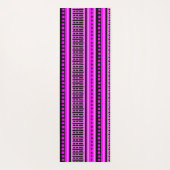 MAZIPOODLESリストライプのブド編み物パターン001 B ヨガマット (裏面)
