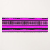 MAZIPOODLESリストライプのブド編み物パターン001 B ヨガマット (正面(横))