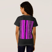 MAZIPOODLESリストライプのブド編み物パターン001 B Tシャツ (裏面フル)