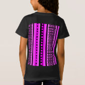 MAZIPOODLESリストライプのブド編み物パターン001 B Tシャツ (裏面)