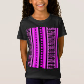 MAZIPOODLESリストライプのブド編み物パターン001 B Tシャツ (正面)
