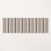 MAZIPOODLESリストライプのブ編み物パターン174 ヨガマット (正面(横))