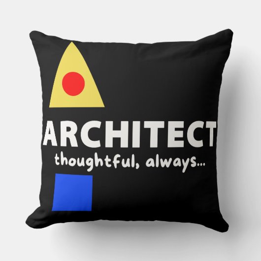 Mazipoodles建築家の思慮深い クッション (正面)