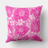 Mazipoodles愛する花 – 白いピンクも クッション (裏面)