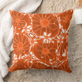 Mazipoodles愛する花 – 白オレンジにも クッション (ブランケット)