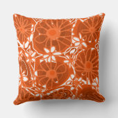 Mazipoodles愛する花 – 白オレンジにも クッション (裏面)