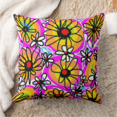 Mazipoodles愛の花 – Rainbow Black クッション (ブランケット)