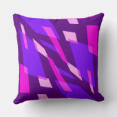 Mazipoodles抽象パースビューバイオレットピンク クッション (裏面)