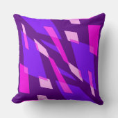 Mazipoodles抽象パースビューバイオレットピンク クッション (正面)