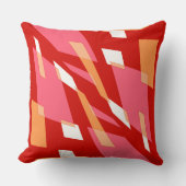 Mazipoodles抽象パース赤オレンジ クッション (正面)