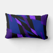 Mazipoodles抽象分析視点ブラックインディゴ ランバークッション (裏面)