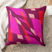 Mazipoodles抽象分析視点マゼンタトマト クッション (ブランケット)