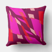 Mazipoodles抽象分析視点マゼンタトマト クッション (裏面)