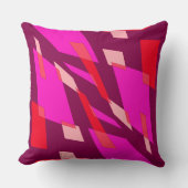 Mazipoodles抽象分析視点マゼンタトマト クッション (正面)