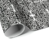 Mazipoodles細胞の類似の異なる白黒 ラッピングペーパー (ロールコーナー)