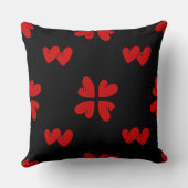 Mazipoodles赤いハート クッション (裏面)