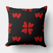 Mazipoodles赤いハート クッション (正面)