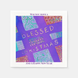 MAZIPOODLES クリスマス祝福  スタンダードカクテルナプキン