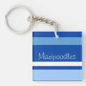 MAZIPOODLES ストライプ スパゲッティ 105 名前 キーホルダー (正面)
