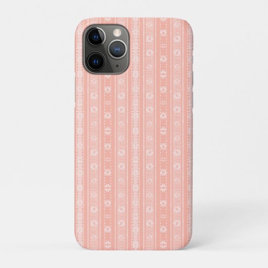MAZIPOODLES フローラル ストライプ リブ編み ニット 202 Case-Mate iPhoneケース (裏)