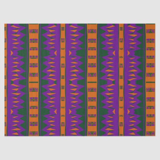 Mazipoodles Afrofuturist Pattern - Purple Green  薄葉紙 (正面)
