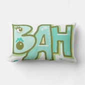 Mazipoodles Bah Humbug愛オリーブ鴨エッグブルー ランバークッション (正面)