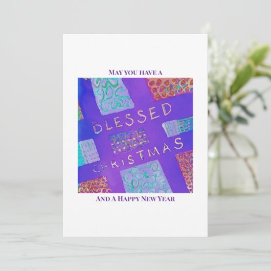 MAZIPOODLES Blessed Christmas  シーズンカード (スタンド正面)