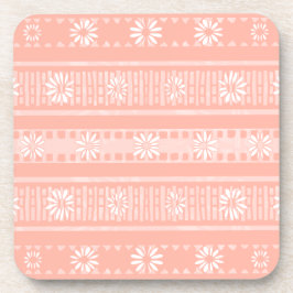 MAZIPOODLES Floral Striped Ribbed Knitting 202 コースター