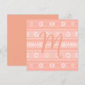 MAZIPOODLES Floral Striped Ribbed Knitting Card (正面/裏面)